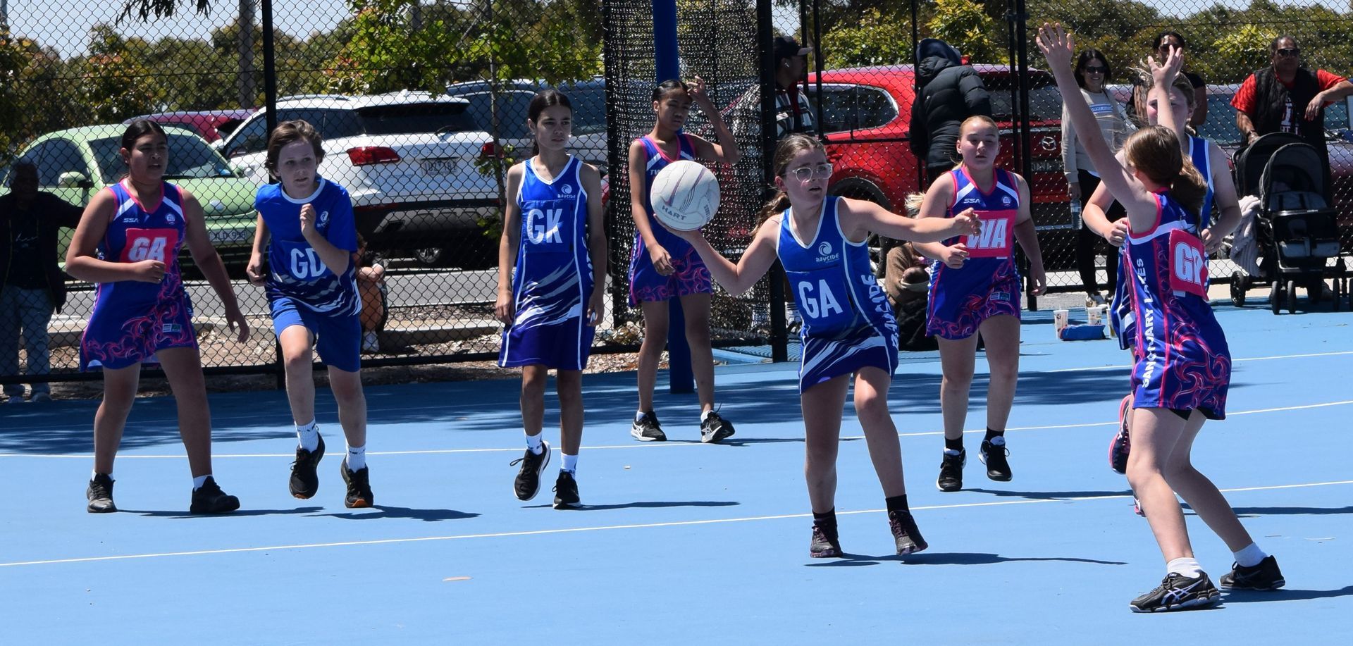Young players learning netball at Net Set Go