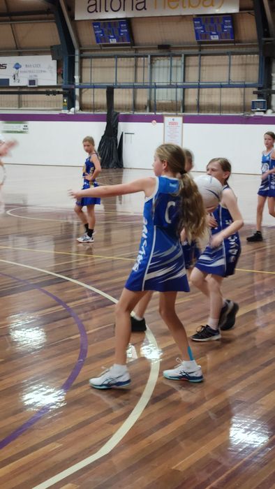 Bayside Netball Club players on game day
